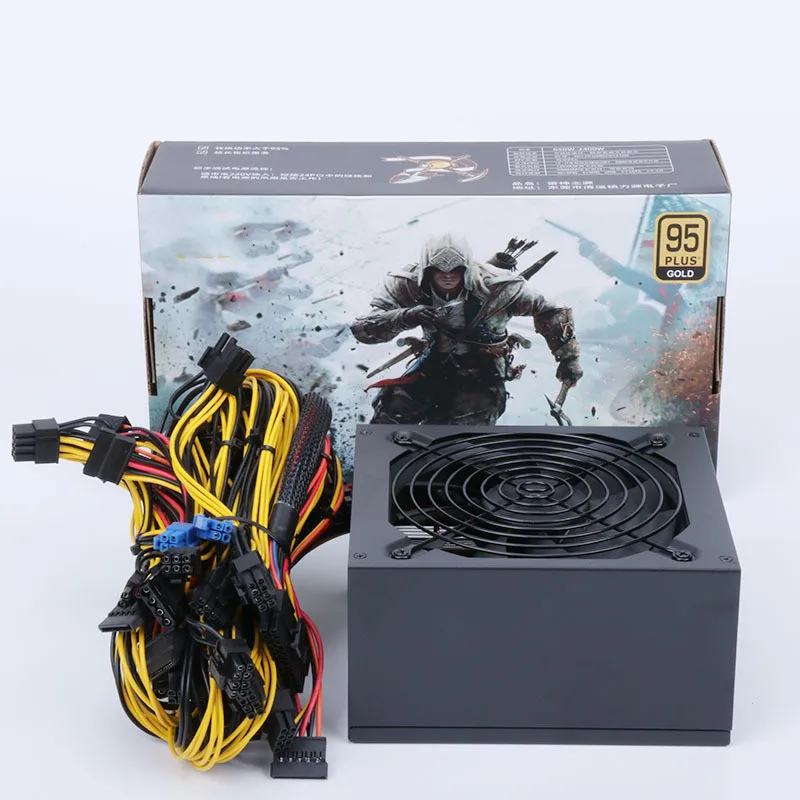  2600W Rated PC Power Supply 2400W Computer 8 GPU Server for Crypto-mining Rendering Equipment (8PIN+6PIN) *3 (9).jpg