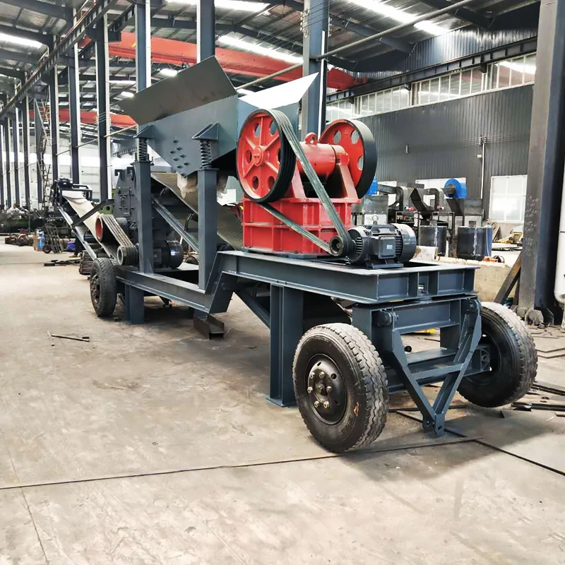 Complete quarry crushing machine, mobile granite limestone gravel jaw crusher, Factory price Aggregate rock stone crushing plant