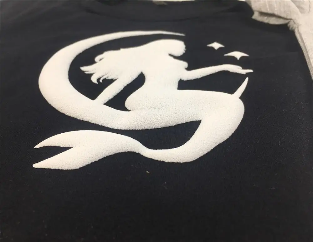 
Ada 3D white color puff PU heat transfer vinyl 50cm*27 yards good quality tshirt film 