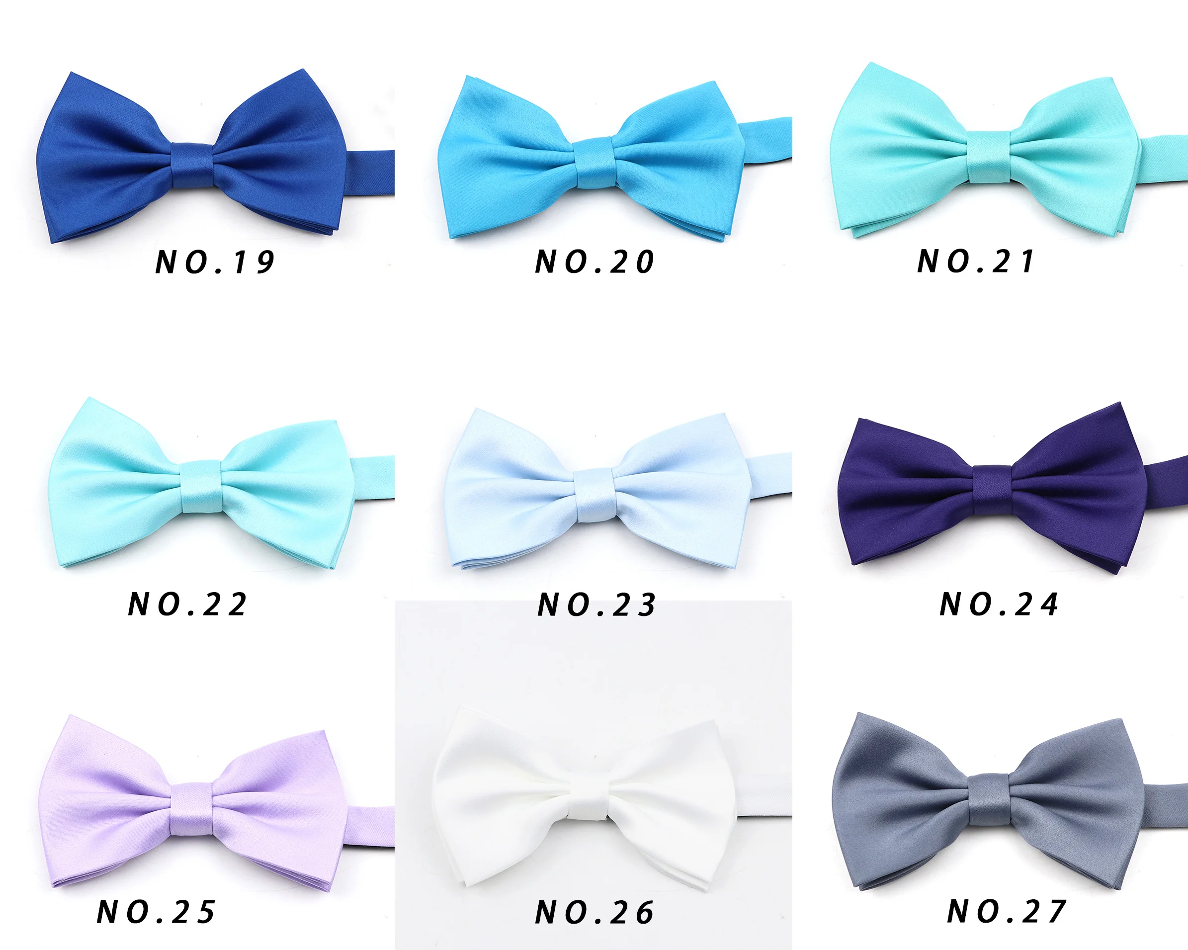 New Solid Color Fashion Bowties Groom Men Formal Colourful Cravat Male Marriage Accessories Design For Wedding Party Daily Wear