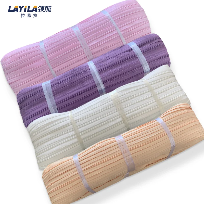Eco-Friendly Invisible #3 Plastic Colored Skirts Zippers For Sewing