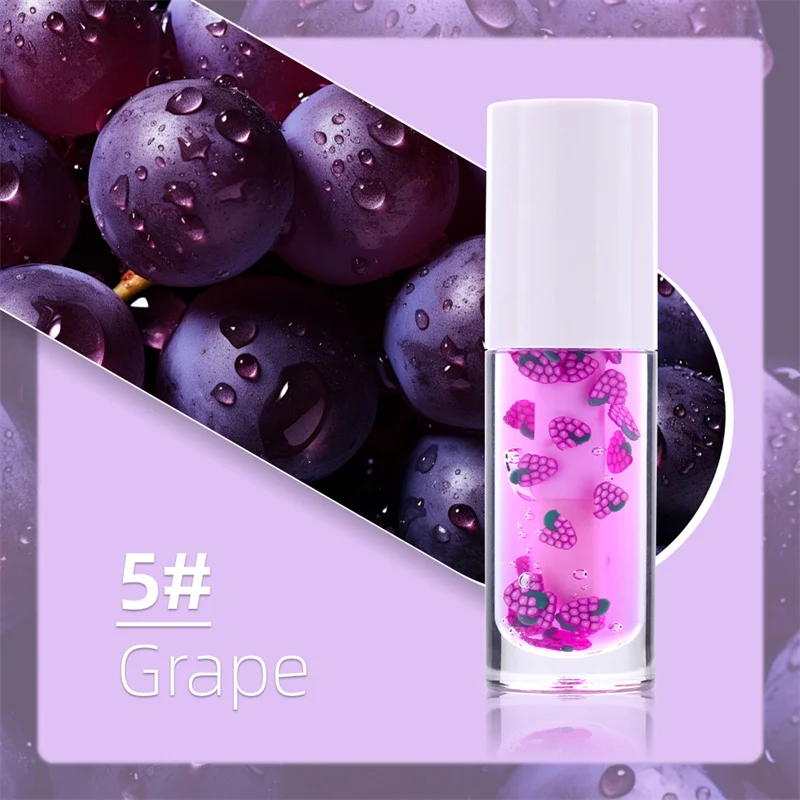 Vegan Natural Fruit Flavor Lipgloss Lip Gloss Private Label Moisturizing Strawberry Clear Pink Watermelon Lip Plumping Oil