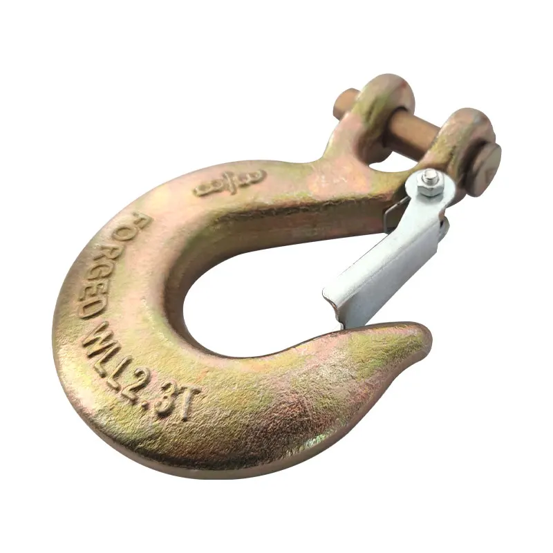 G80 Forged Alloy  Clevis Lifting Sling Hook With Latch