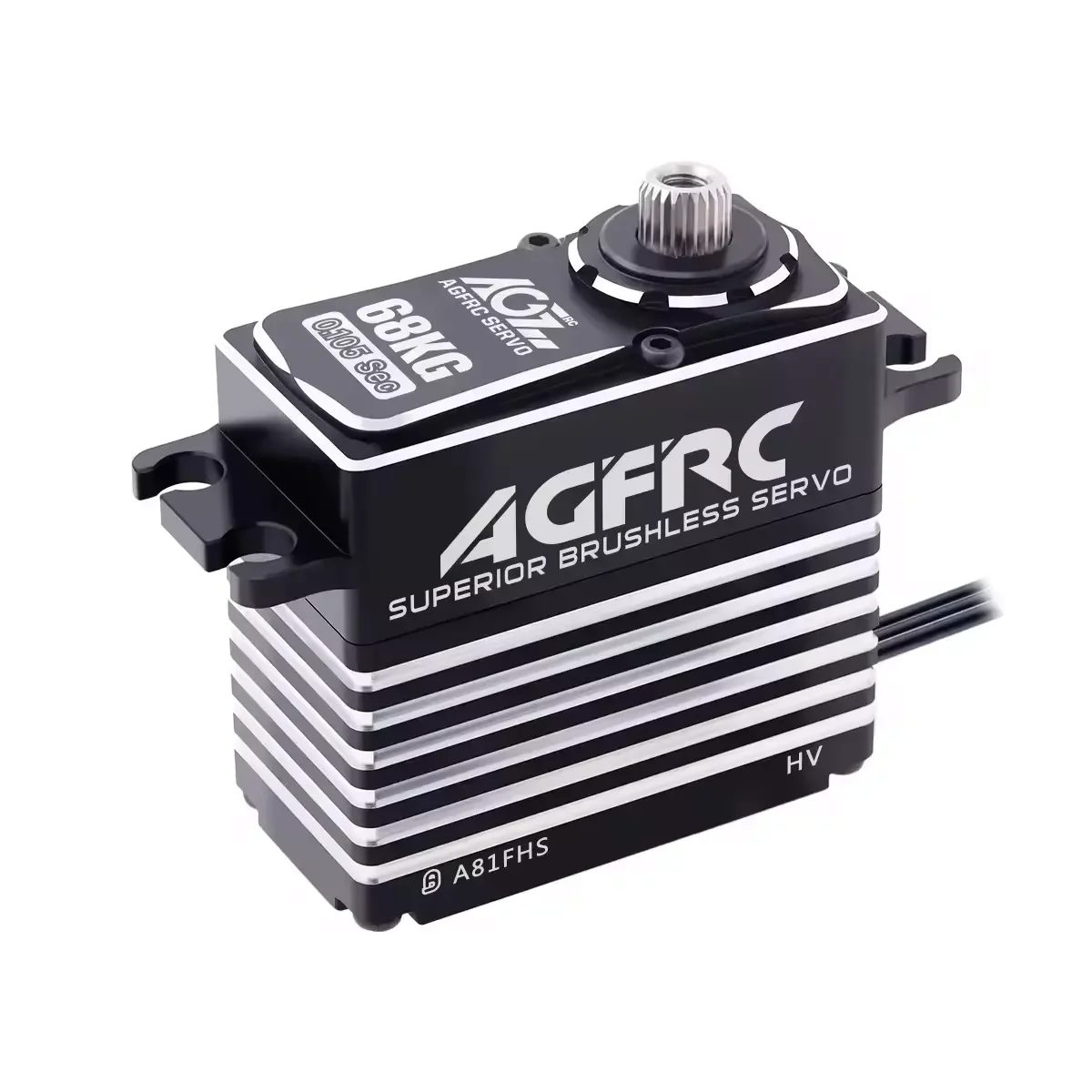 AGFRC A81FHS Монстр крутящий момент 68 кг 0105 сек четыре подшипника HV бесщеточный RC сервопривод для большого размера самолета/грузовика