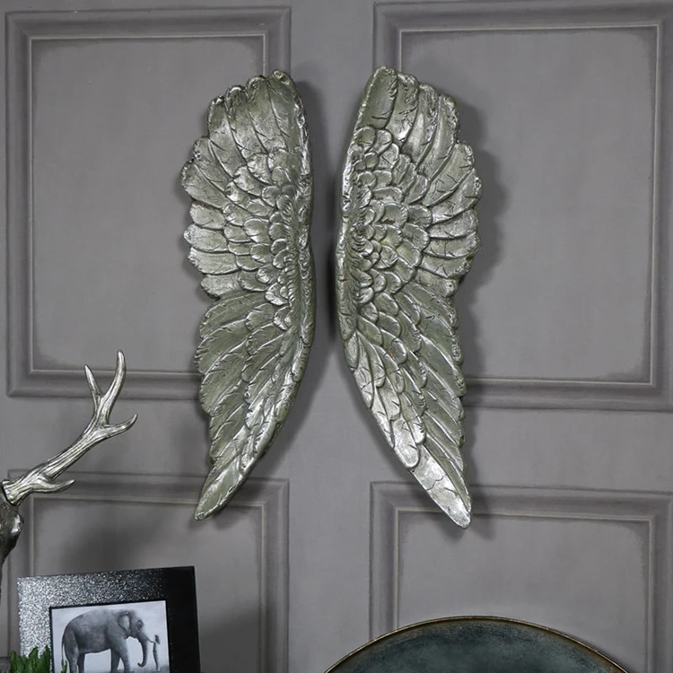 Modern design  ornament sculpture indoor door frame angel wings wall sculpture