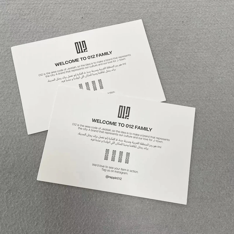 Recyclable Paper Thank You Card For Small Business Color Printing Postcard Custom Print