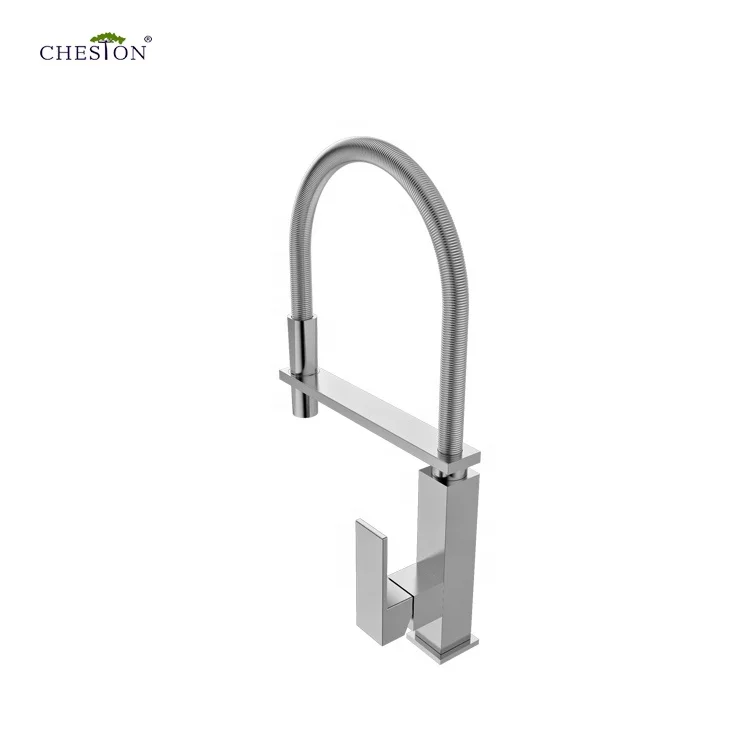 New design single lever 25mm cartridge copper high sink mixer faucet Cold and Hot Water kitchen  Single Handle Tap PVC HOSE