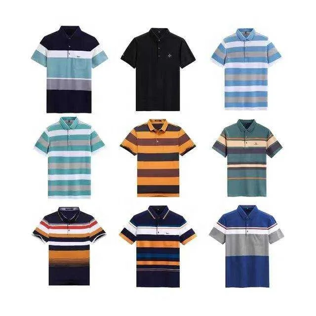 Polo Men Clothing Spandex Polyester Embroidered Customize Apparel Golf Polo Shirt Top Quality Casual Short Sleeve Woven Formal