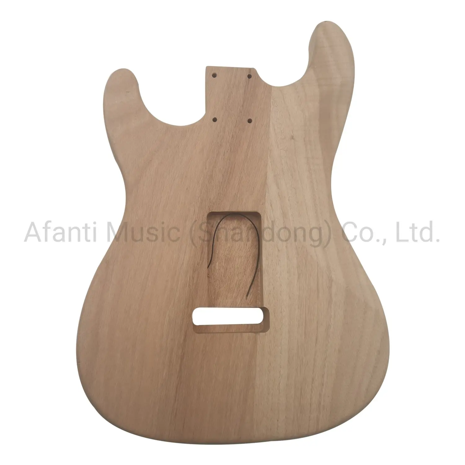 Afanti unfinished blank headstock DIY solid mahogany body Electric Guitar Kit