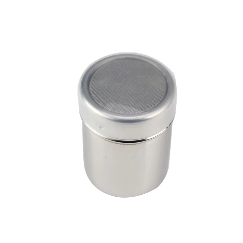 Salt and Pepper Shakers for Cooking Kitchen Baking Salt Candy, Stainless Steel Dredge Shaker