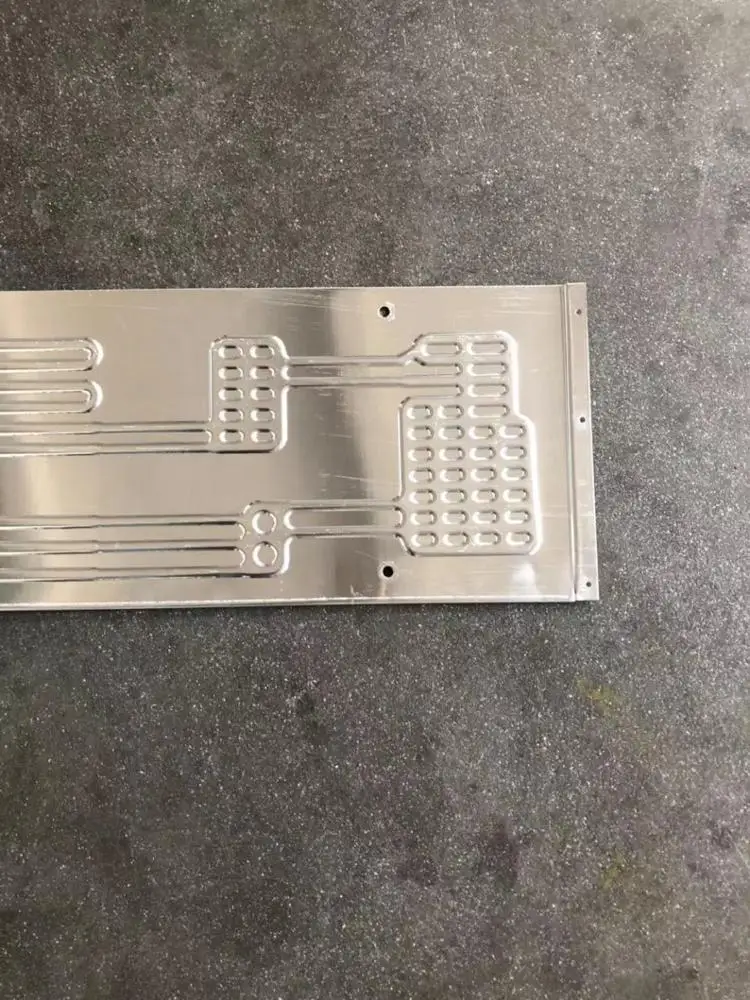 roll bond evaporator aluminum alloy car battery cooler air condition parts cold plate radiator