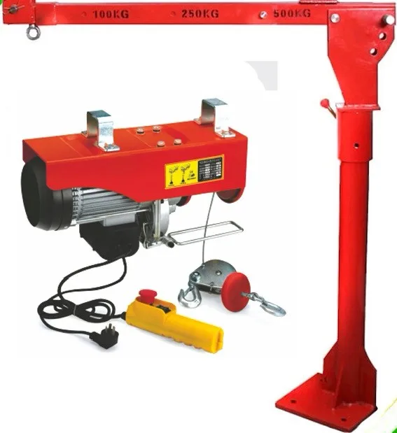Crane on Truck to Lift Help Lifting Goods 500kg 800kg Electric Winch JNDO Engine 170x170mms 360° Manual 250x250x18mms 58.5KGS