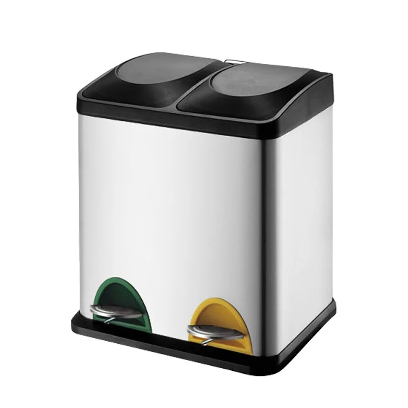 Hotel lobby metal drops stainless steel wet tissues trash cans