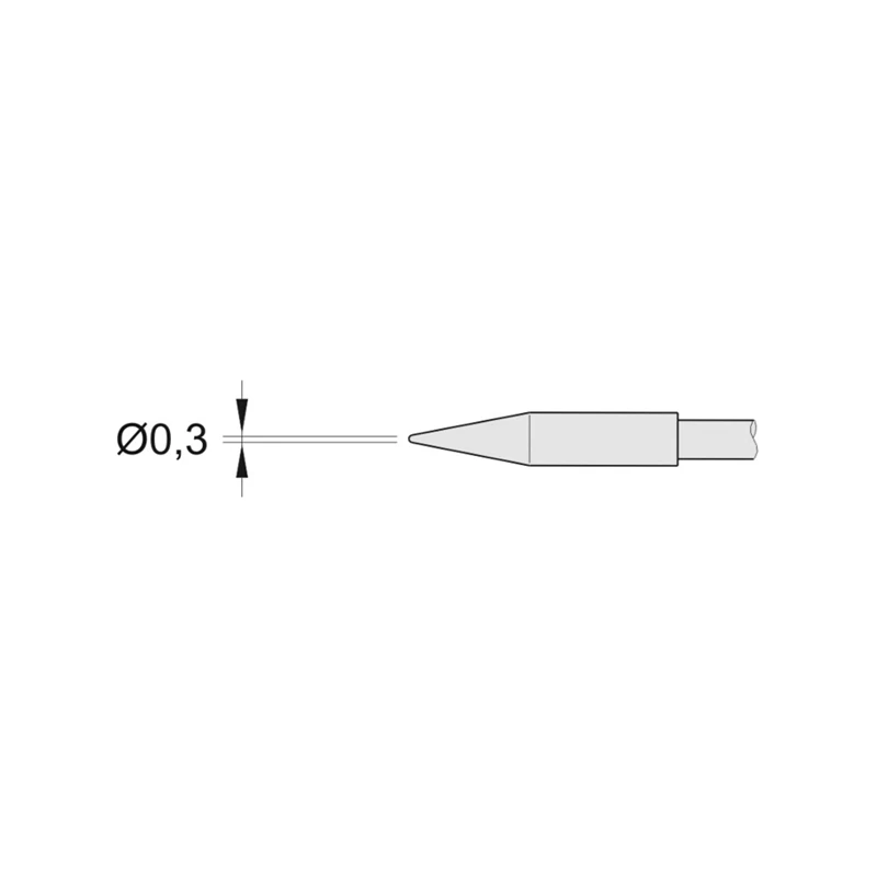 WEIDINGER High Quality JBC Soldering Tip for T210-A / T210-NA, Pointed, Straight, C210 Soldering Station