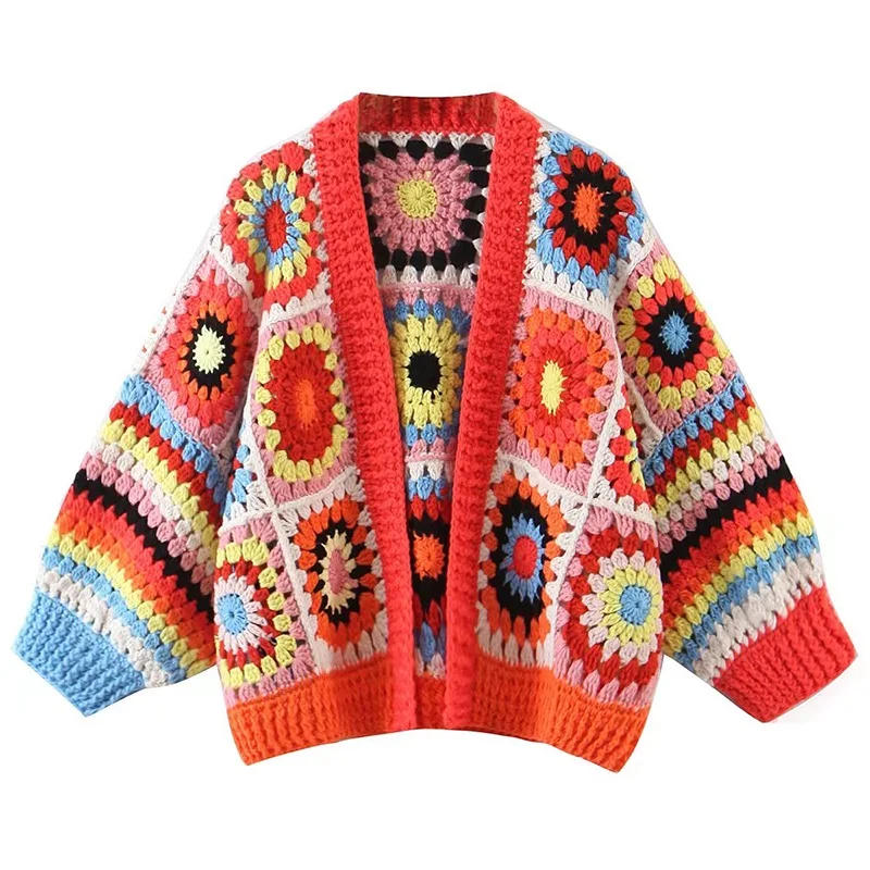 New Product Knitwear 100 Cotton Hollow Out Designer Cardigan Sweater Women