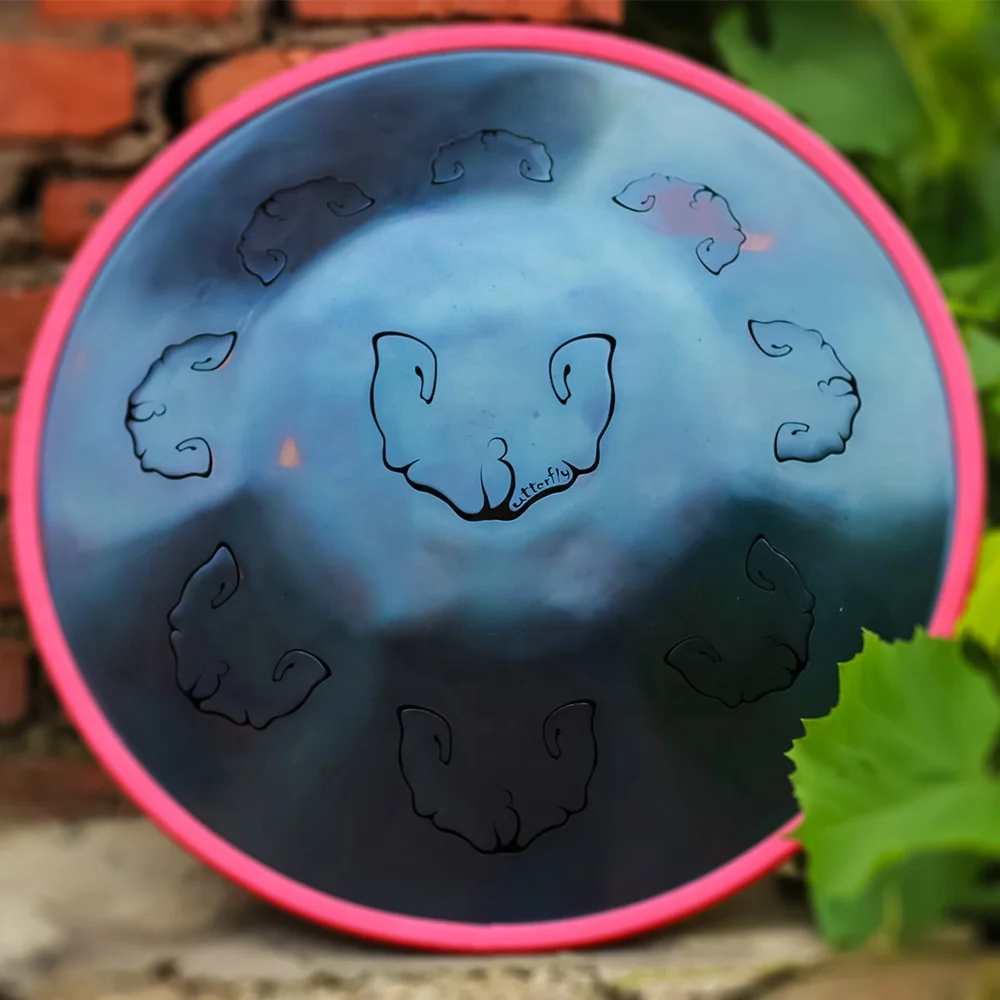 BEST Handpandrum manufacturer butterflydrum steel tongue drum musical instrument sound healing free case yoga or playing music