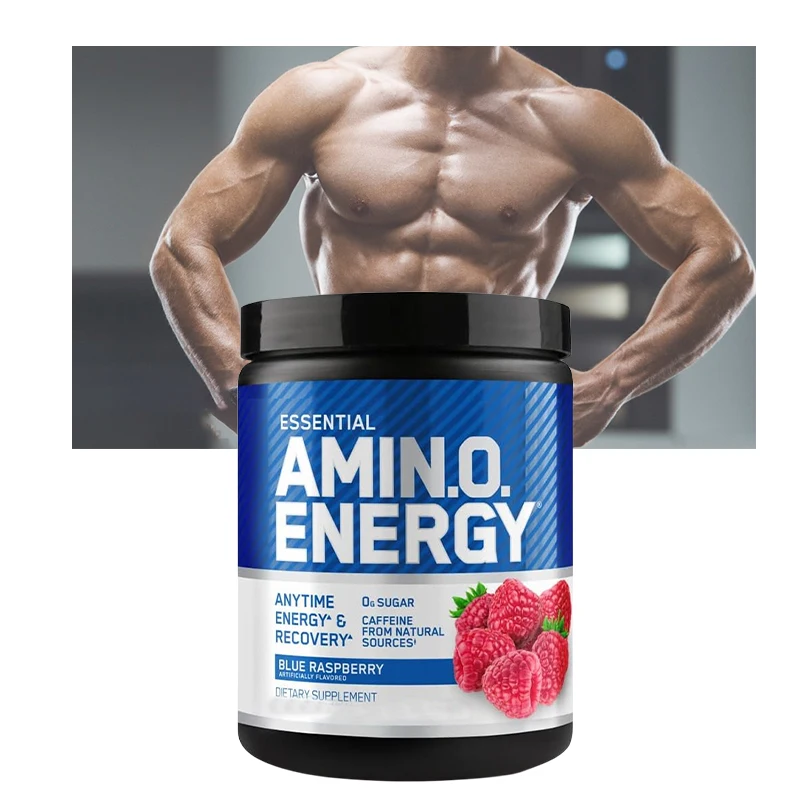 Private Label EAA Powder Sports Nutrition Muscle Growth Blueberry Flavor Essential Amino Acid Powder
