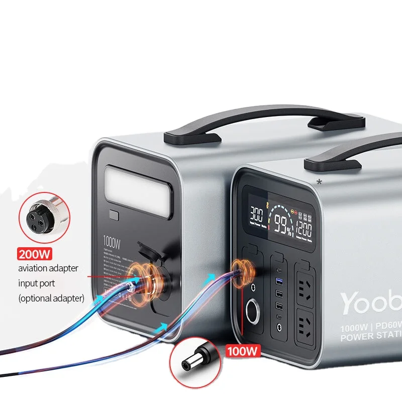 High Capacity 280800mah power bank Portable Power Station 1000W Outdoor Backup Lithium Battery PowerBank Supply Mini Generator