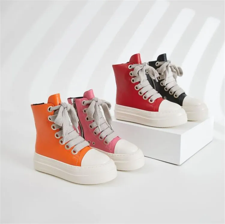 Q6633-2024 fashion high top shoes footwear women platform sneakers women trainers
