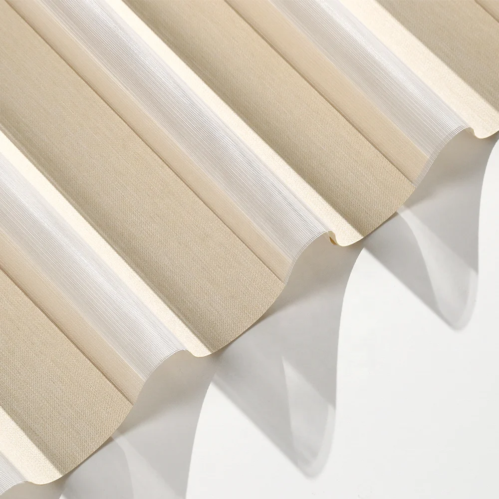 Manual Cordless Zebra Shade With Spring System Window Blind Control Living Room Curtains Zebra Blind For Window