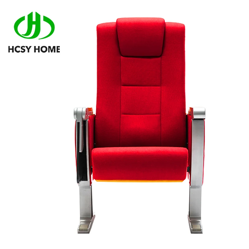 2022 New style HCSY Performing arts theater wooden Education chair church conference auditorium seat