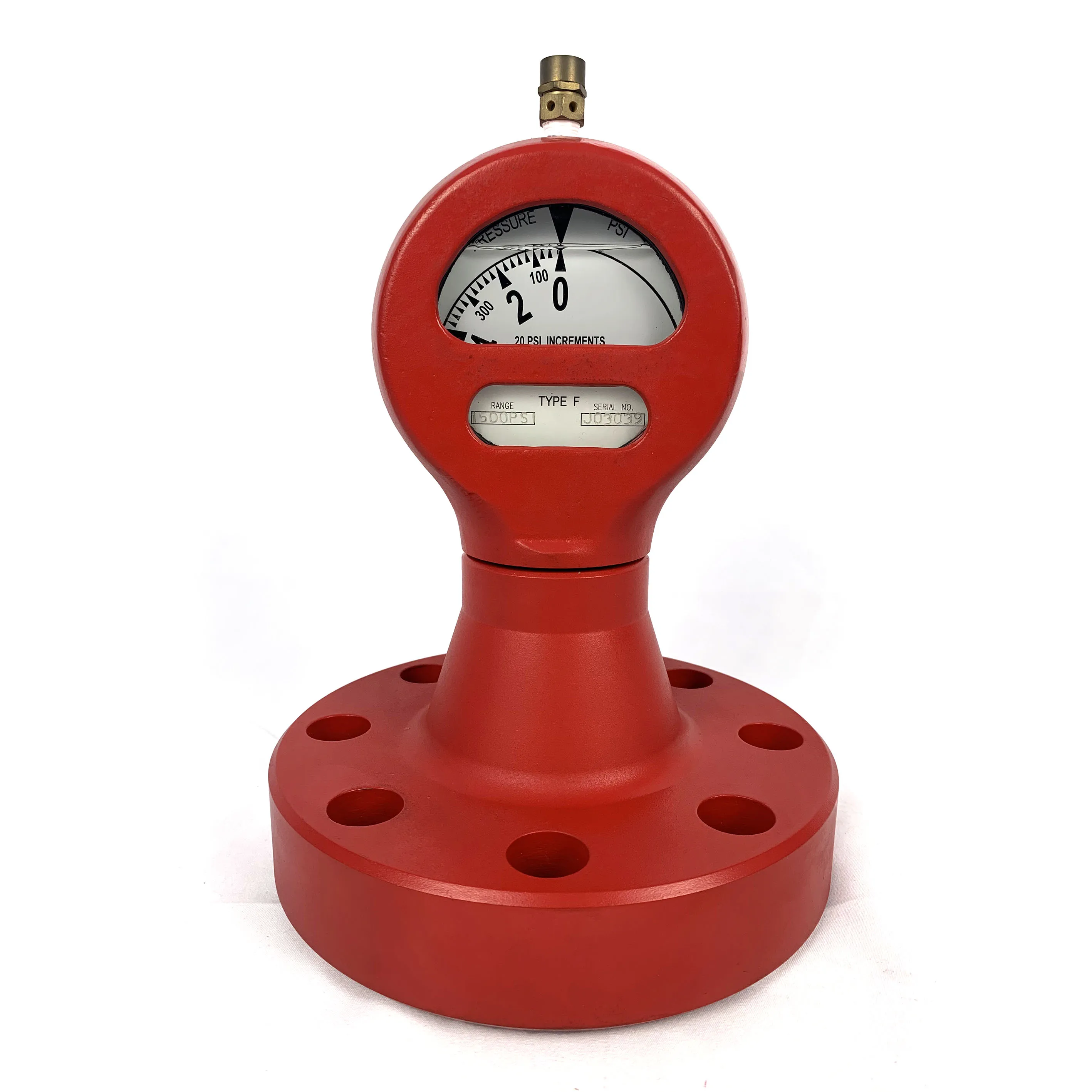 up to 17500 Psi flanged and nutted pump pressure Gauge, TYPE F-F, TYPE F-Y
