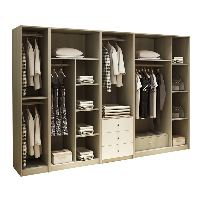 factory direct Design customized Bed Wardrobe with mirror wooden and modern Wardrobe Closet kids Wardrobe Organizer