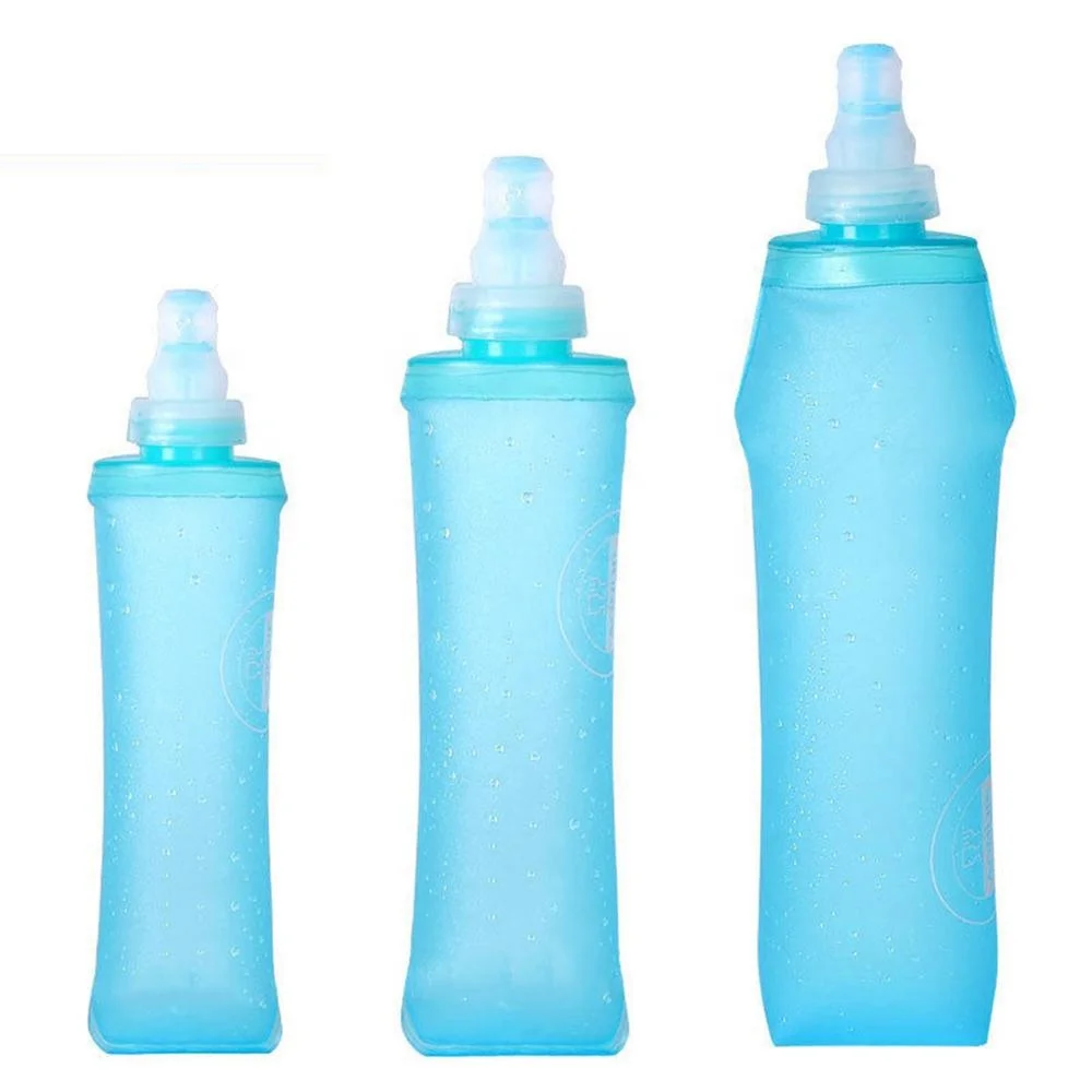 Многоразовая фляжка для бега, велосипеда, мягкая фляжка для бега, фляжка для воды 500 мл, термополиуретановая бутылка для воды для отдыха на открытом воздухе, Походов, Кемпинга