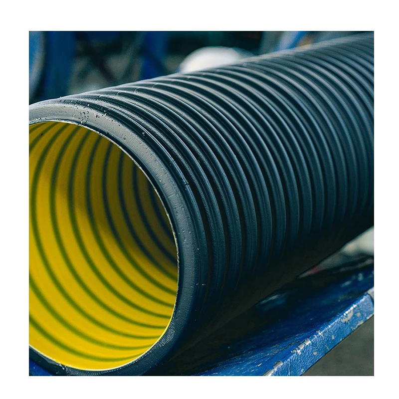 Dwc hdpe пластиковая дренажная гофрированная труба pe 2-слойная