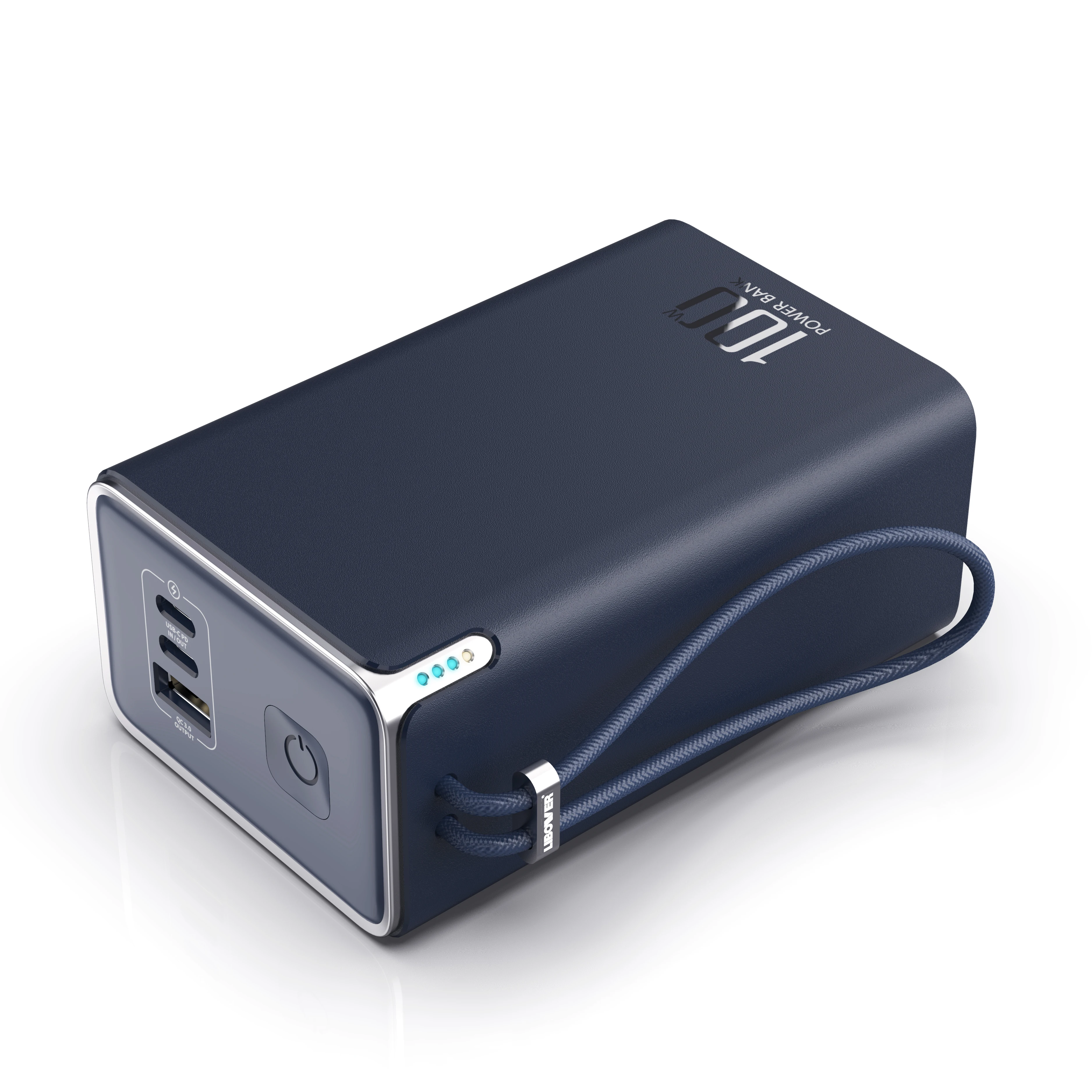 27000mah External Charger PD100W Laptop Power Bank With Digital power display led flashlight