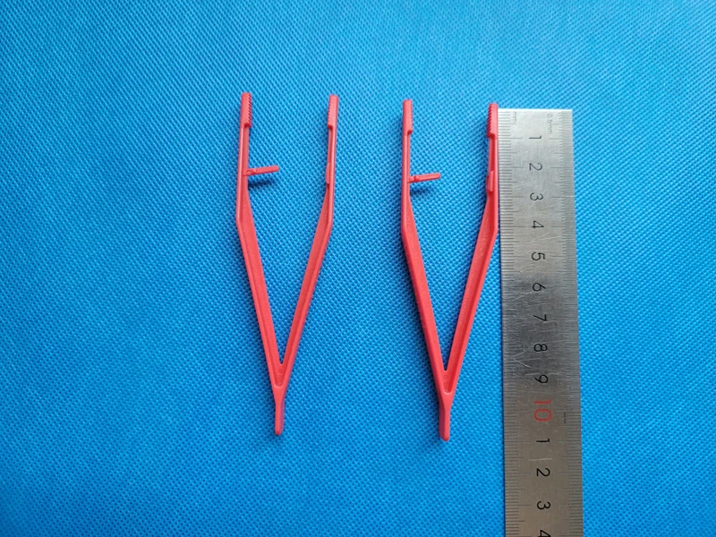Disposable surgical dressing plastic forceps medical tweezers medical forceps