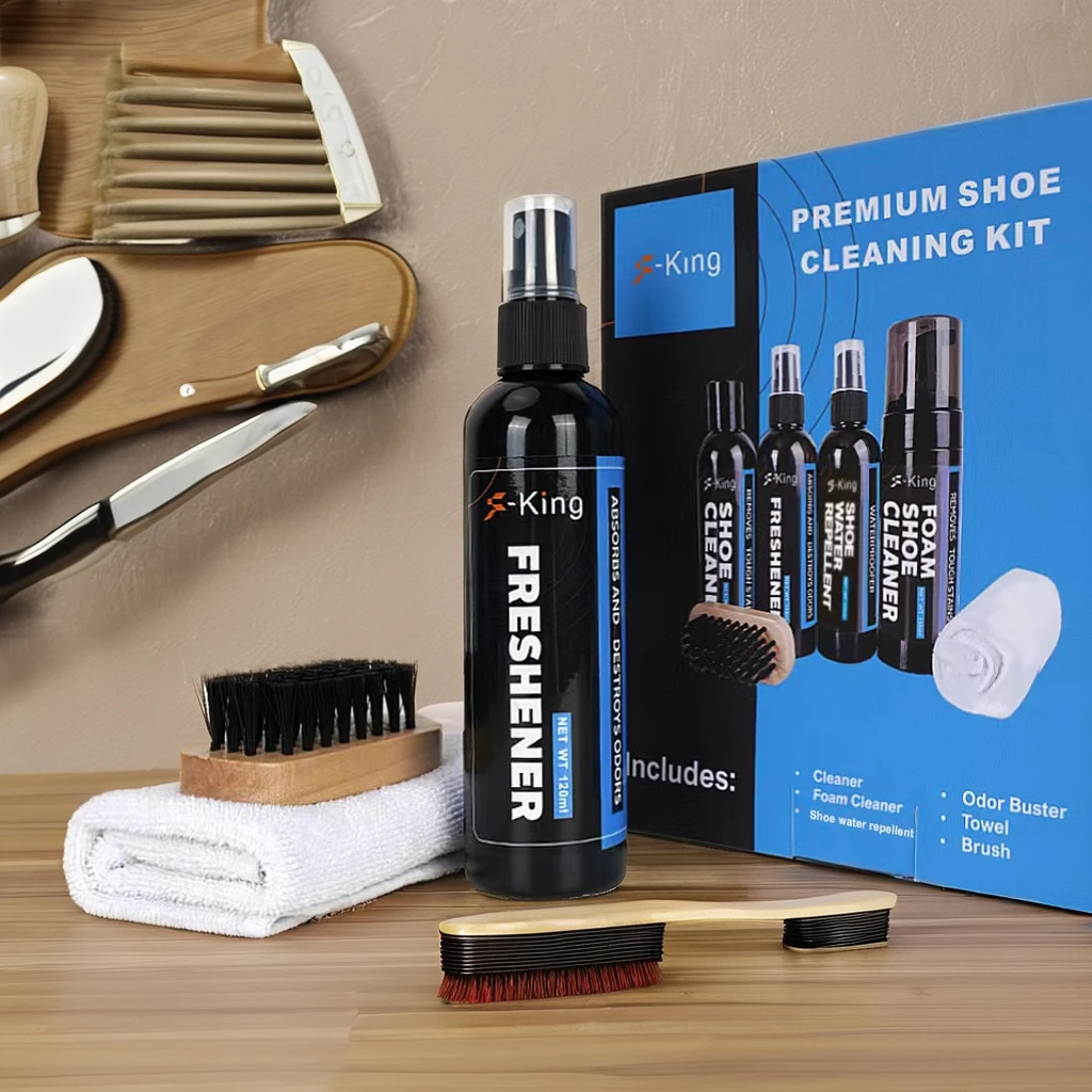 Single Bottle Set with Custom Logo Waterproof Sneaker Cleaner Kit Featuring Leather Conditioner to Remove Shoe Stains Deodorant