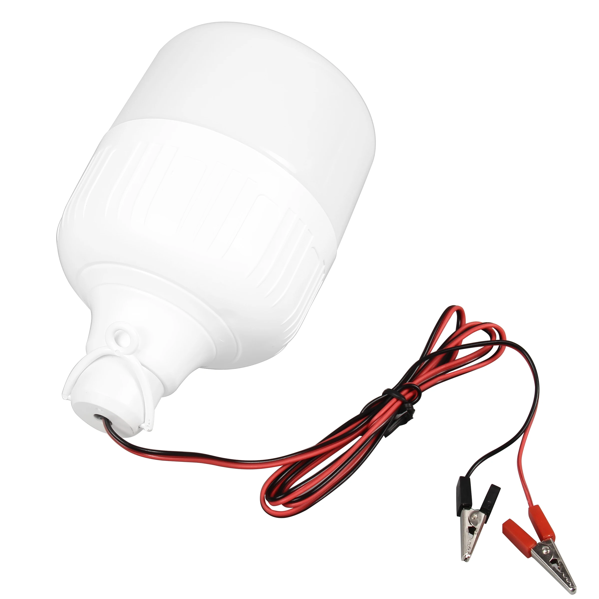 Factory directly sells JWDZ aluminum plastic 2m wire switch alligator clip T-type 5-50W 9W DC12V LED bulb
