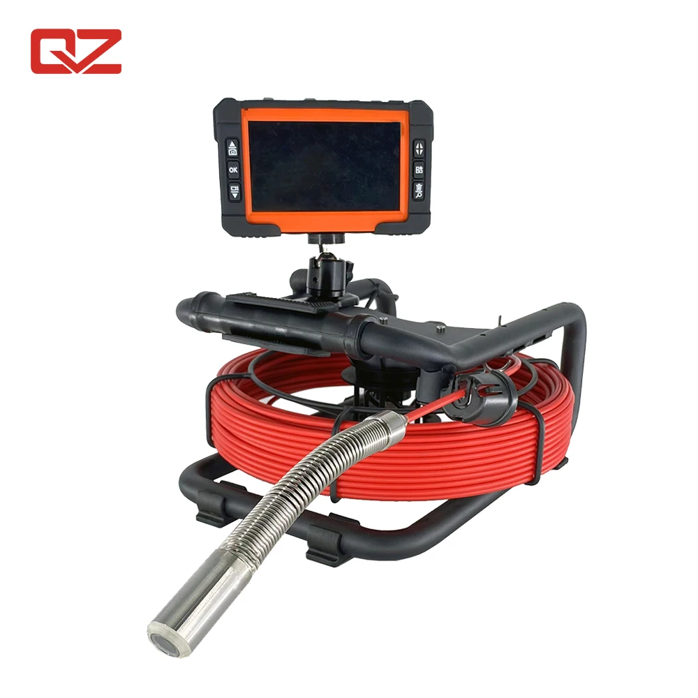 Factory  Price Sewer Pipe Inspection Camera System With Fiberglass Push Rob Cable