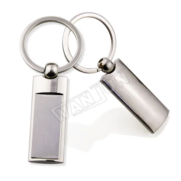 High quality supplier professional wholesale custom logo blank silver metal key chains