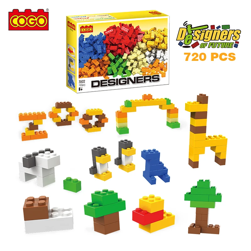 
COGO720pcs Abs Plastic Material DIY Building Blocks Toys Oem Toys Blocks And Bricks 