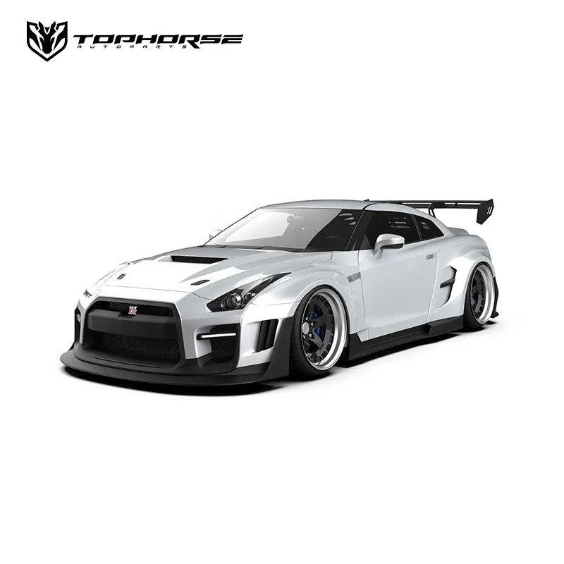 Nissa-n GTR R35 Facelift Body Kit Bumper Hood Side Skirt Spoiler Diffuser FRP/CF Material