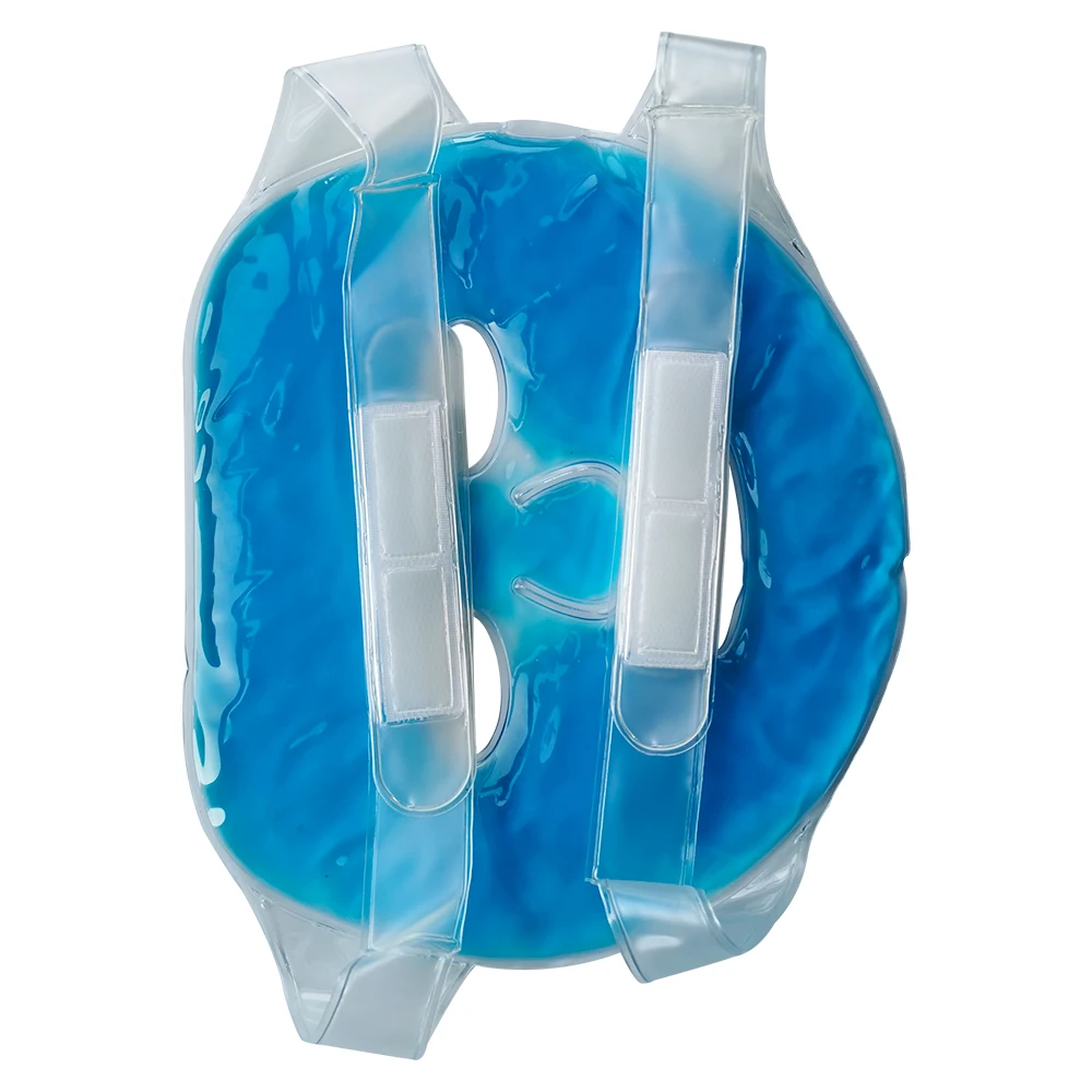 Cold Face Eye Mask Ice Pack Reduce Face Puff Dark Circles Gel Beads for Woman Sleeping Pressure Headaches
