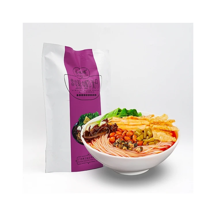 Профессиональное производство муки, китайская еда, кипящие и острые речные морды, рисовая лапша