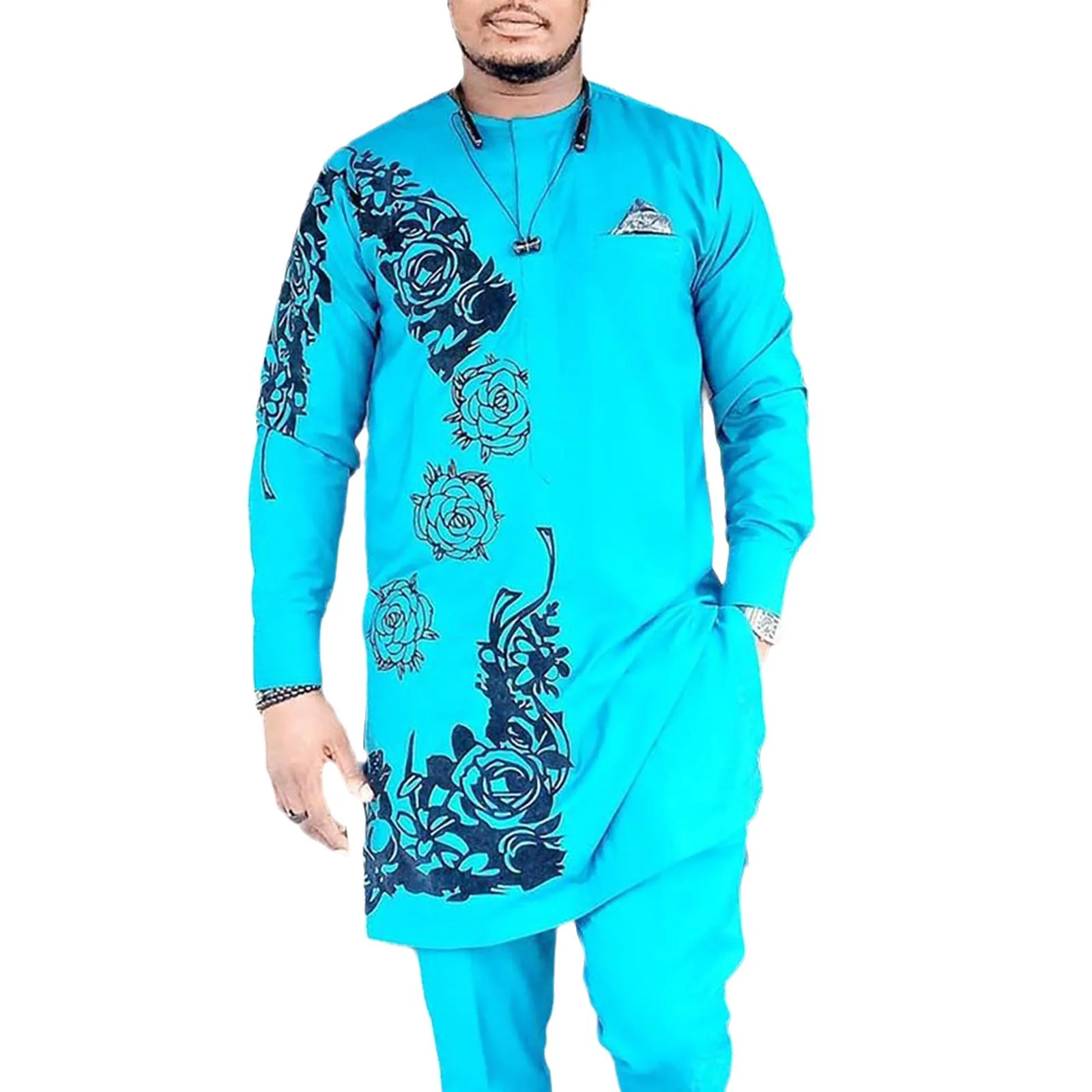 Wholesale of New African Ethnic Style African Outfit Printed Party Set by Factory