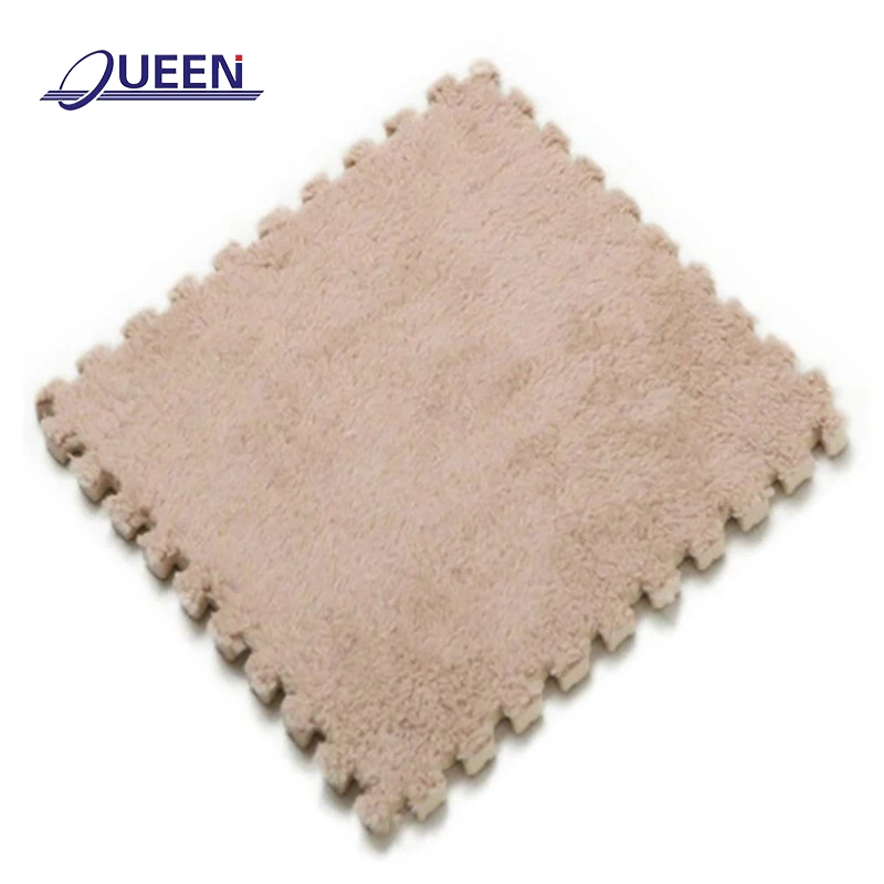 LINYIQUEEN kids play mat and rubber foam puzzle carpet tiles shaggy carpet long pile baby puzzle mat carpet