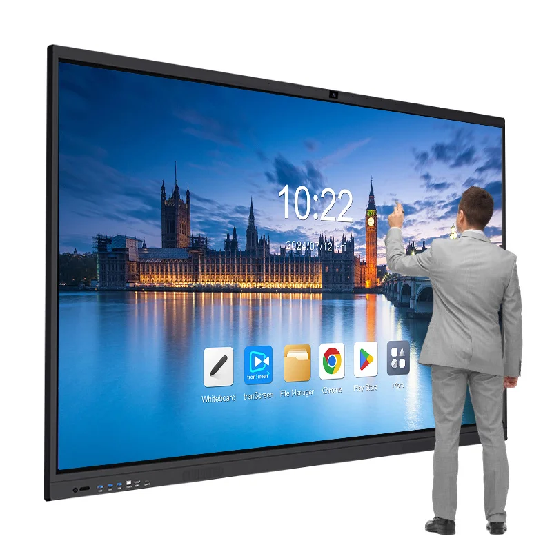 Whale Screens 65 75 85 98 Inch Conference Machine Smart Board Interactive Panels for Meeting, Remote Video Conference