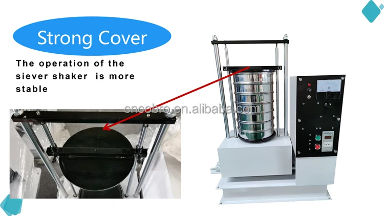 Standard Vibrating Laboratory Stainless Steel Special Screen With External Motor Flapping Hammer Wheat Flour Test Sieve