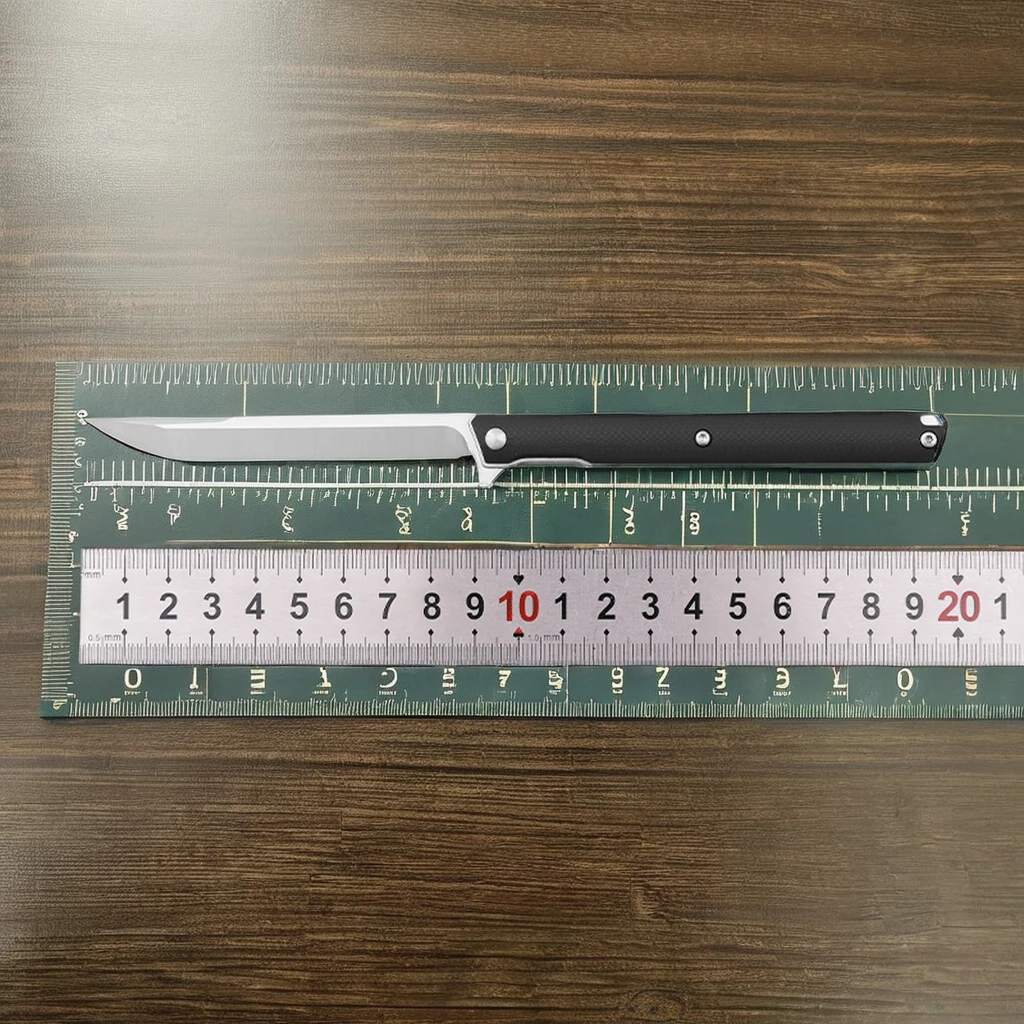 CNC Carbon Fiber Handle D2 Blade Tactical Pocket Knife with Camping OEM Customization Supported