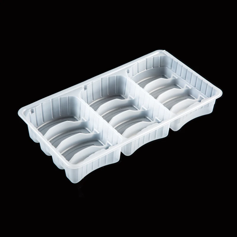 dumpling tray plastic Frozen Dumplings Tray Custom Design Disposable Blister PP food packaging PP dumpling tray