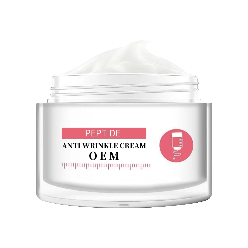 
 Private Label OEM 50g Peptide Organic Anti-aging Face Cream Firming  Moisturizer Anti wrinkle Skin Whitening Face Cream  
