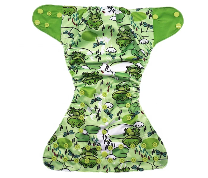 Удобные и отсутствие вредных с рисунком лягушки для переработки ткань пеленки младенца