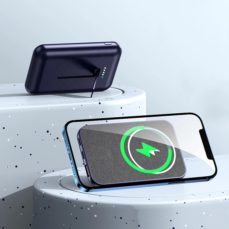 PowerBank  Magnetic Wireless mini 5000mAh Portable smart Charging  treasure  Power Banks