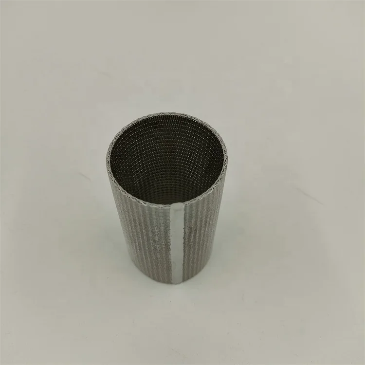 316L stainless steel sinter metal filter cartridge hot gas filtration high temperature liquid sintered mesh filter element