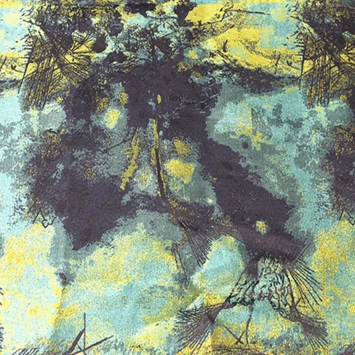 45%Acrylic&55%Polyester wash painting style for party dress/suit jacquard fabric
